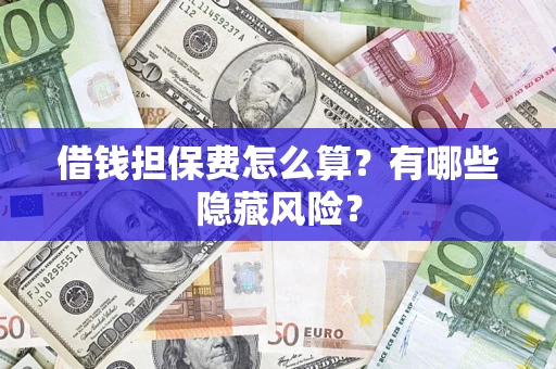 济南借钱担保费怎么算？有哪些隐藏风险？