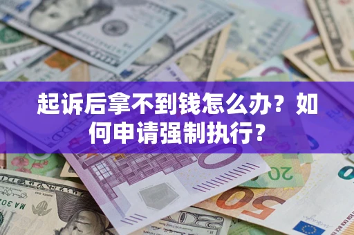 济南起诉后拿不到钱怎么办？如何申请强制执行？