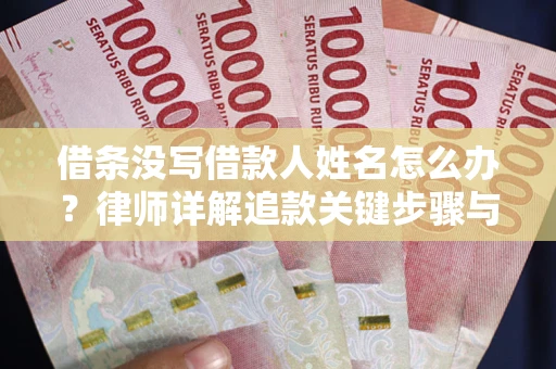 济南借条没写借款人姓名怎么办？律师详解追款关键步骤与证据链构建