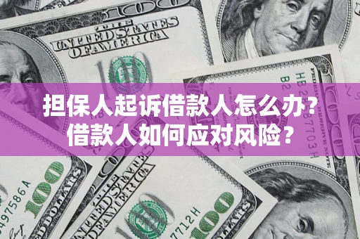 济南担保人起诉借款人怎么办？借款人如何应对风险？